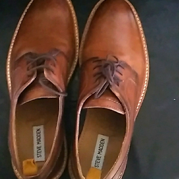 Brand: Steve madden Neptune Oxford, Color: Cognac, Size: 8.5 - Picture 5 of 5
